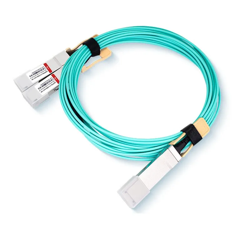 QSFP{0}}G go 2X100G cábla AOC a bhriseadh amach